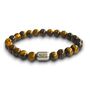 Men's Newcastle United Football Fan Tiger's Eye Bracelet, thumbnail 1 of 6