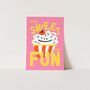 Cake Affirmation Art Print, thumbnail 1 of 9