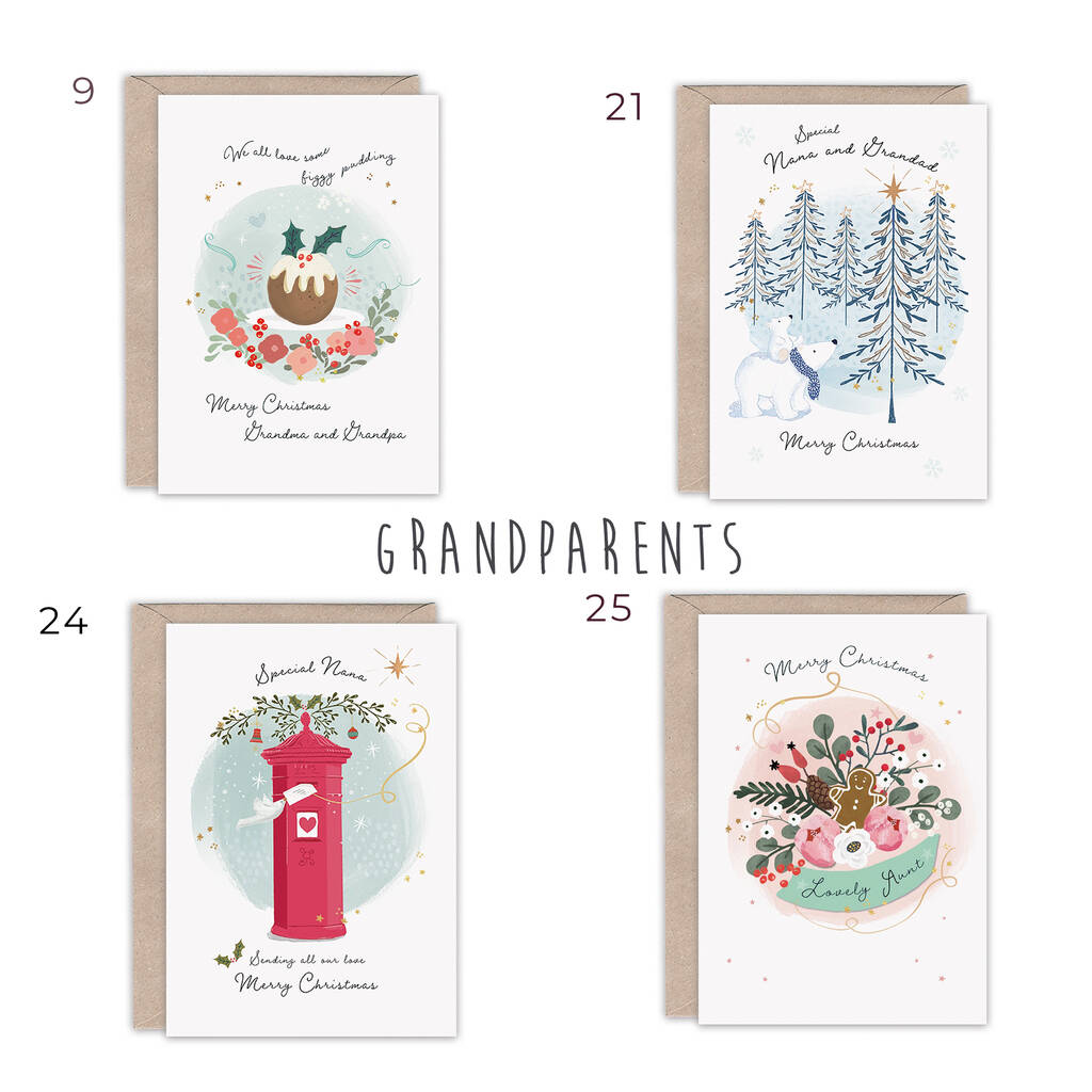 Luxury Christmas Card Pack Mix And Match By Emma Bryan Design