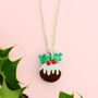 Christmas Pudding Charm Necklace, thumbnail 1 of 5