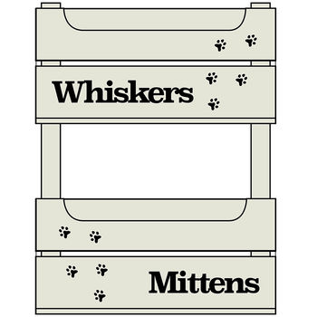 Personalised Cat Bunk Bed Crate, 4 of 5