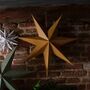 Cotton Paper Christmas Star In Cinnamon, thumbnail 3 of 3