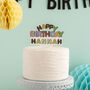 Personalised Happy Birthday Donut Themed Cake Topper, thumbnail 1 of 4