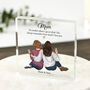 Personalised Mum And Daughter Gift | Freestanding Acrylic Block Keepsake, thumbnail 1 of 7