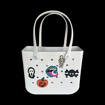 Trendy Croc Style Tote Bags, Mum Essentials, ‘Trick Or Treat’ Halloween Goodie Bags, 9 of 12