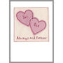 Personalised Love Hearts Wedding Anniversary Card, thumbnail 9 of 12