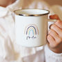 Personalised Children's Name Rainbow Enamel Mug, thumbnail 3 of 8