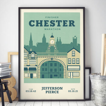 Personalised Chester Marathon Print, Unframed, 2 of 4