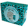 Leopard Print Football Gift Set Teal And Mint, thumbnail 1 of 2