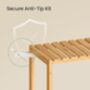Three Tier Multipurpose Bamboo Rack Storage Shelf, thumbnail 7 of 8