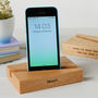 Personalised Wooden Phone And Tablet Stand, thumbnail 2 of 10