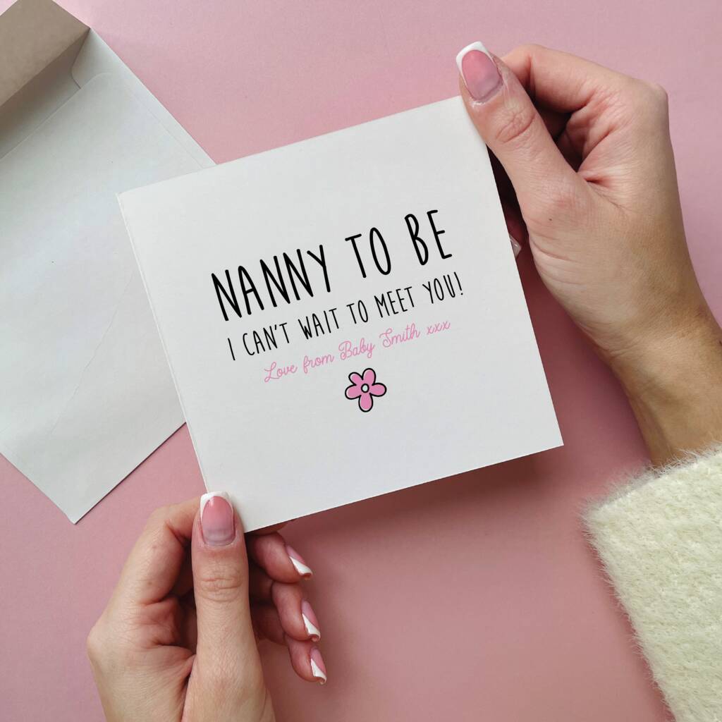 I Can't Wait To Meet You Nanny To Be Card
