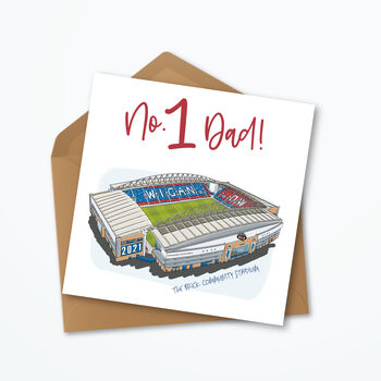 Wigan Warriors Father’s Day Card, Brick Community Stadium, 3 of 5
