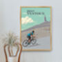 Mont Ventoux Cycling Travel Poster Art Print, thumbnail 4 of 8
