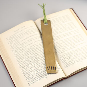 8th Anniversry Bronze Bookmark With Tassel, 4 of 10