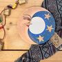 Wooden Celestial Moon And Star Mini Mirror, thumbnail 2 of 6
