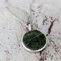 The Circle Peridot August Birthstone Necklace, Silver, thumbnail 6 of 8