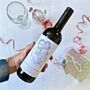 Personalised Portrait Christmas Wine Labels, thumbnail 2 of 4