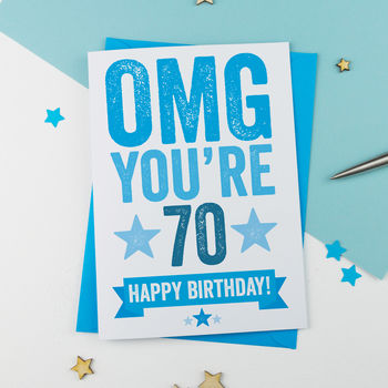 Omg You're 70 Birthday Card, 2 of 3