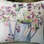 Sweet Pea Print Decorative Cushion, thumbnail 2 of 6