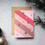 Modern Chevron Christmas Cards Pack Of Four, thumbnail 7 of 8