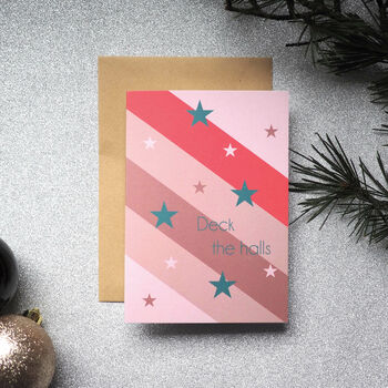 Modern Chevron Christmas Cards Pack Of Four, 7 of 8