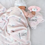 Personalised Pink Dalmatian Puppy Comforter And Blanket, thumbnail 6 of 12