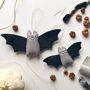 Sew Your Own Bertie And Baby Felt Bats Decoration Kit, thumbnail 1 of 9