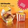 Christmas Gift Bundle Pack:Burger And Fries Socks, thumbnail 1 of 7