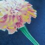 'Marigold' Large Original Handmade Botanical Study, thumbnail 6 of 12