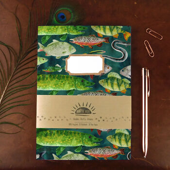 Flumens Freshwater Fish Lined And Plain Notebook Set, 4 of 7