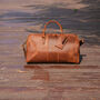 Leather Holdall Weekend Bag, thumbnail 6 of 12