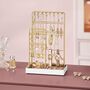 Metal Jewellery Stand Velvet Tray Organiser, thumbnail 1 of 6