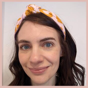 Love Pink And Orange Knot Headband, 3 of 6