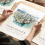 Vancouver Canada City Landmark Travel Destination Print, thumbnail 1 of 7