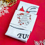 Merry Fucking Christmas Tea Towel Stocking Filler Gift, thumbnail 1 of 7