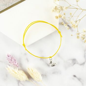 You Quack Me Up Duck String Wish Bracelet, 3 of 4