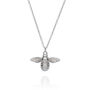 Queen Bumble Bee Necklace Silver, thumbnail 5 of 7