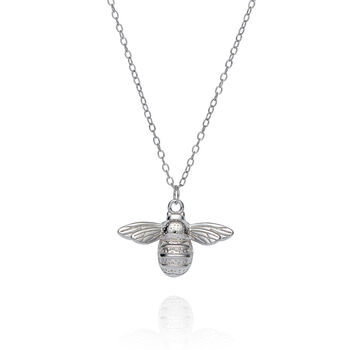 Queen Bumble Bee Necklace Silver, 5 of 7