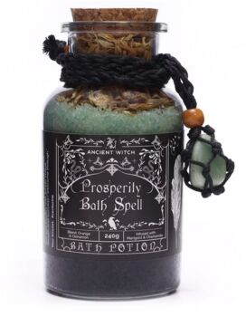 Prosperity Bath Ritual And Crystal Necklace Gift Set, 4 of 8