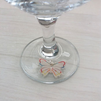 Butterfly Wine Glass Charms, 2 of 6