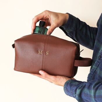 Personalised Embroidered Initials Washbag, 2 of 10