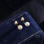 Genuine Freshwater Pearl Ear Jacket In Sterling Silver, thumbnail 6 of 12