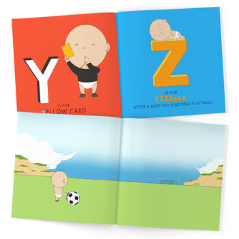 Personalised Baby A To Z Football Book, 9 of 9