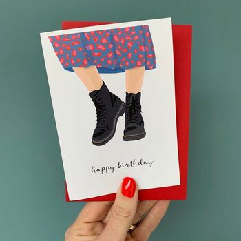 Cool Boots Birthday Card, 2 of 2