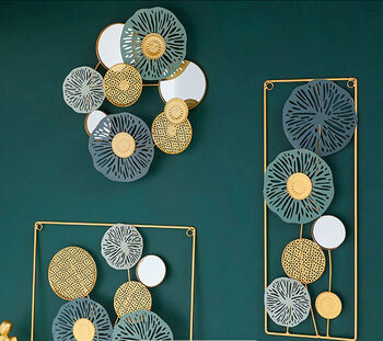 Metal Wall Art ‘Flower Collection’, Five Pieces, 2 of 4