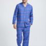 Men's Pyjamas Ultra Violet Tartan Flannel, thumbnail 1 of 5