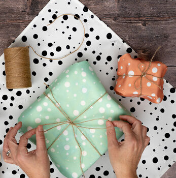 Set Of Three Reusable Luxury Fabric Gift Wraps, 5 of 7