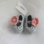 Hand Crochet Baby Shoes With Headband, thumbnail 3 of 5