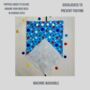 Blue Polka Dot Dog Bandana, thumbnail 3 of 4